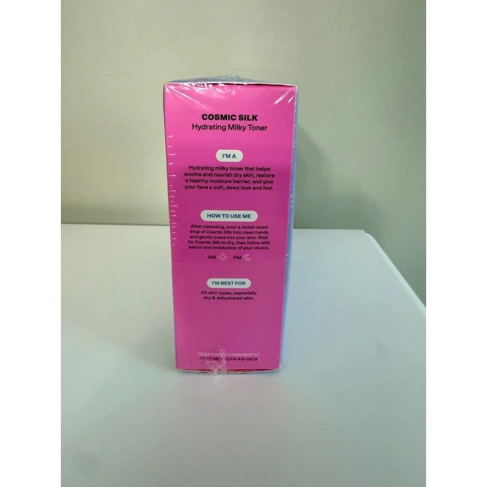 Bubble Cosmic Silk Hydrating Milky Toner Unisex 3.4oz 3pk Purple NWT NEW